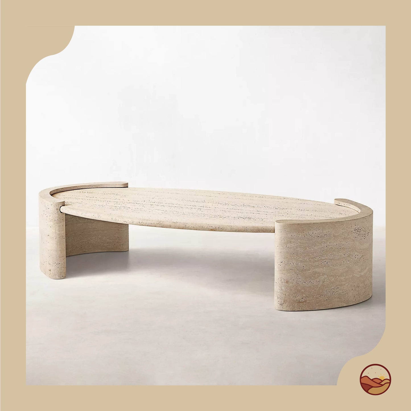 Handcrafted Italian Calacatta Coffee Table
