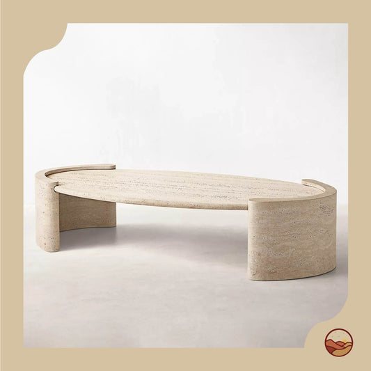 Handcrafted Italian Calacatta Coffee Table
