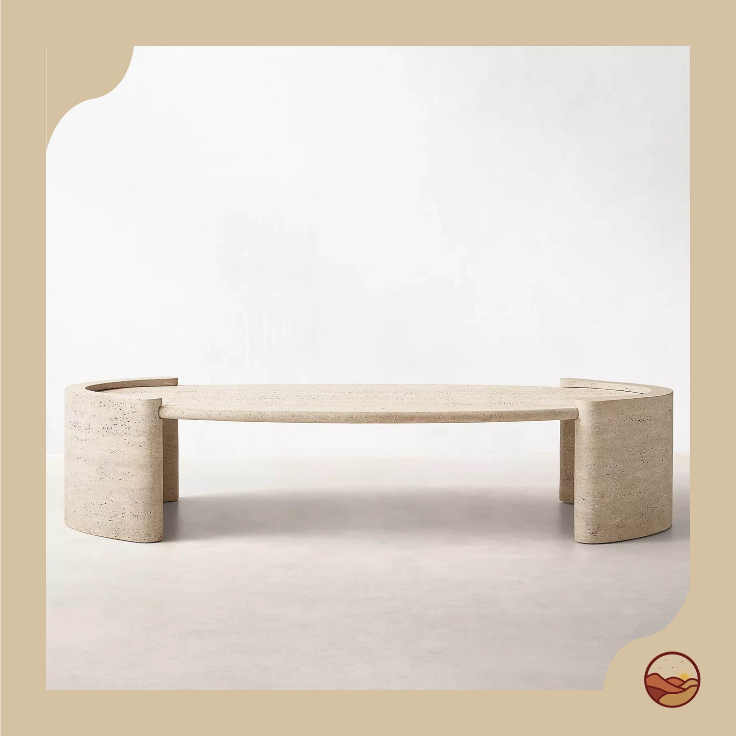 Handcrafted Italian Calacatta Coffee Table