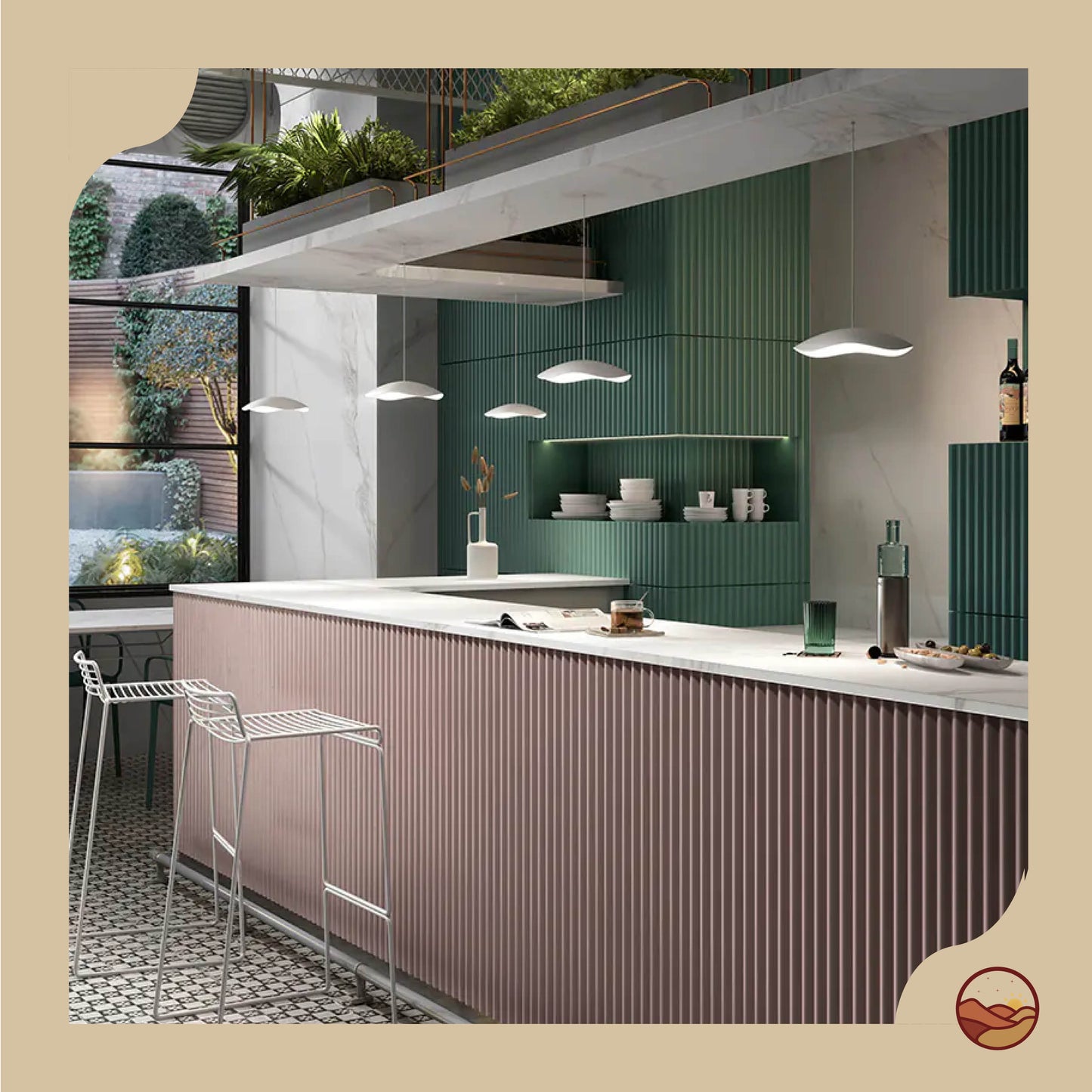 Italian Vintage Pendant Light