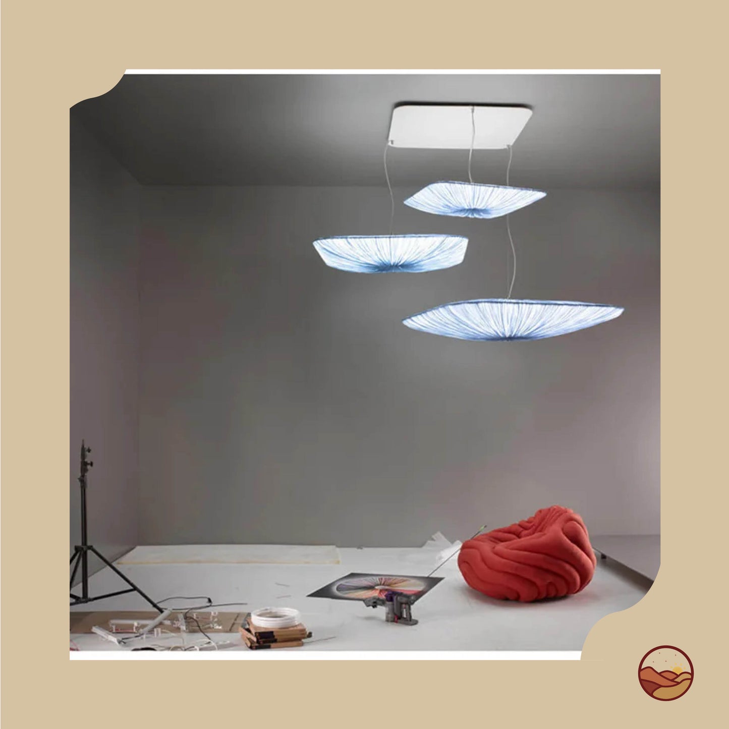 Japanese Art Elegant Minimalist Chandelier