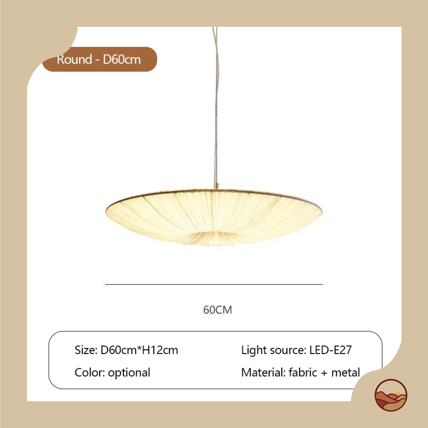 Japanese Art Elegant Minimalist Chandelier