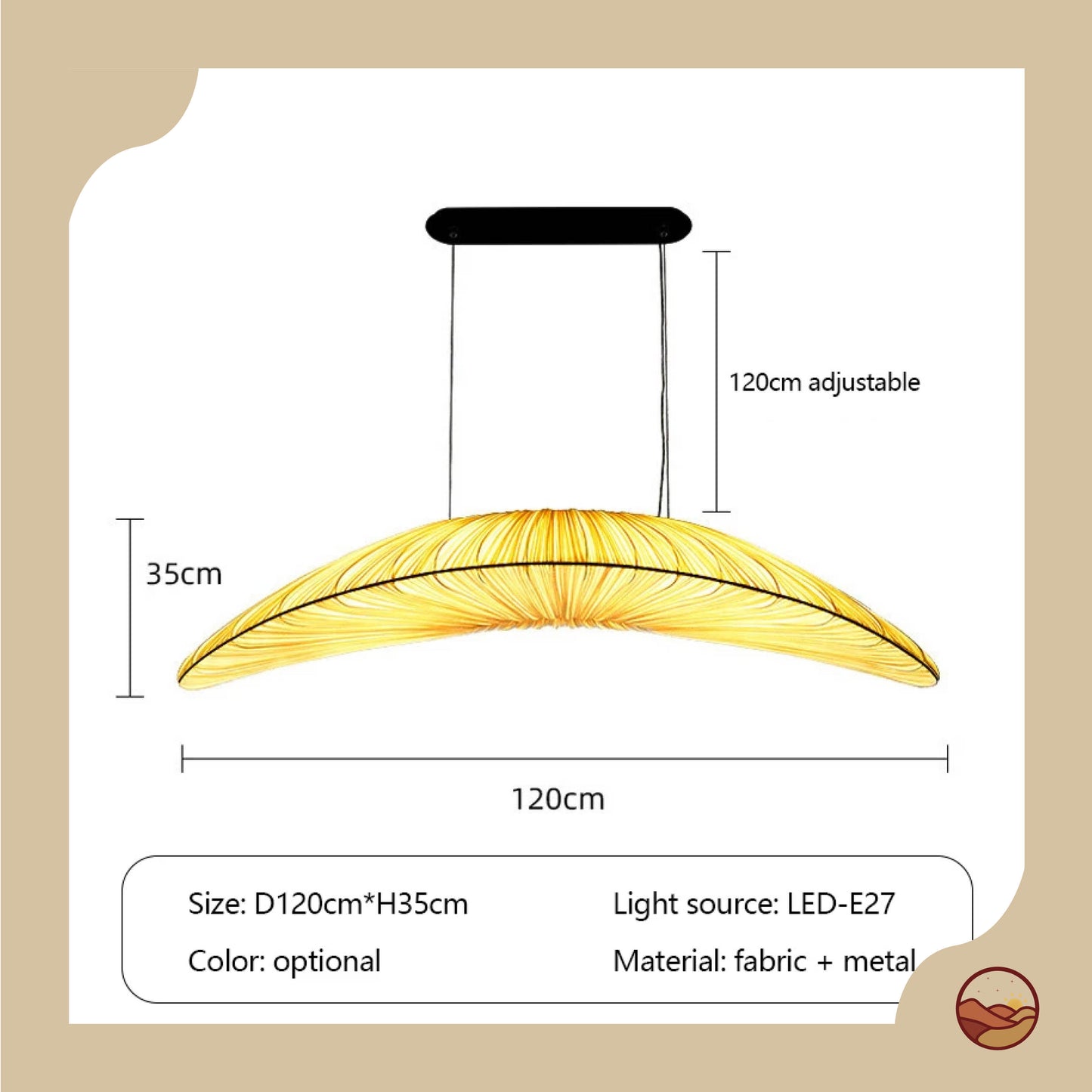 Japanese Art Elegant Minimalist Chandelier