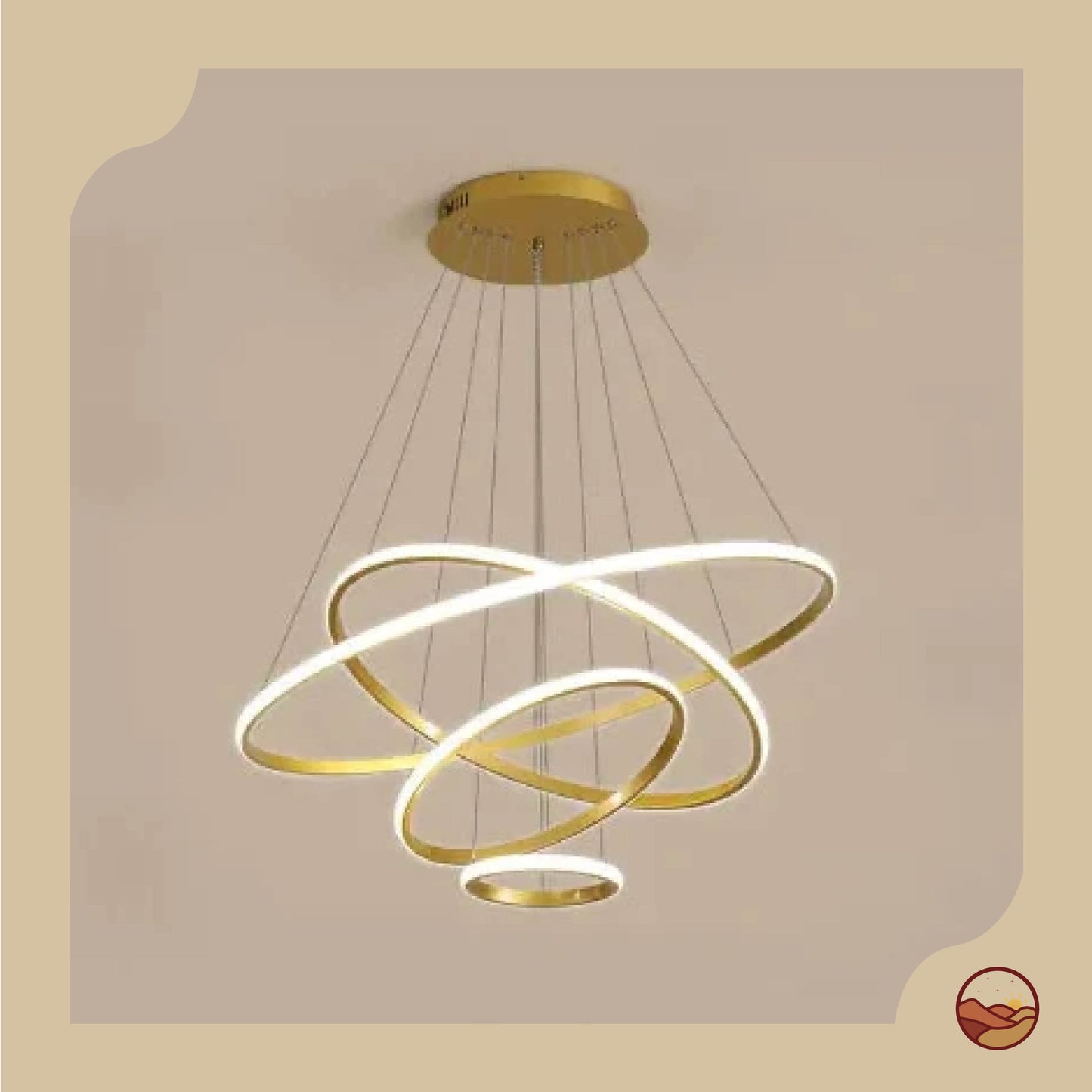 Layered Circular Modern LED Chandelier