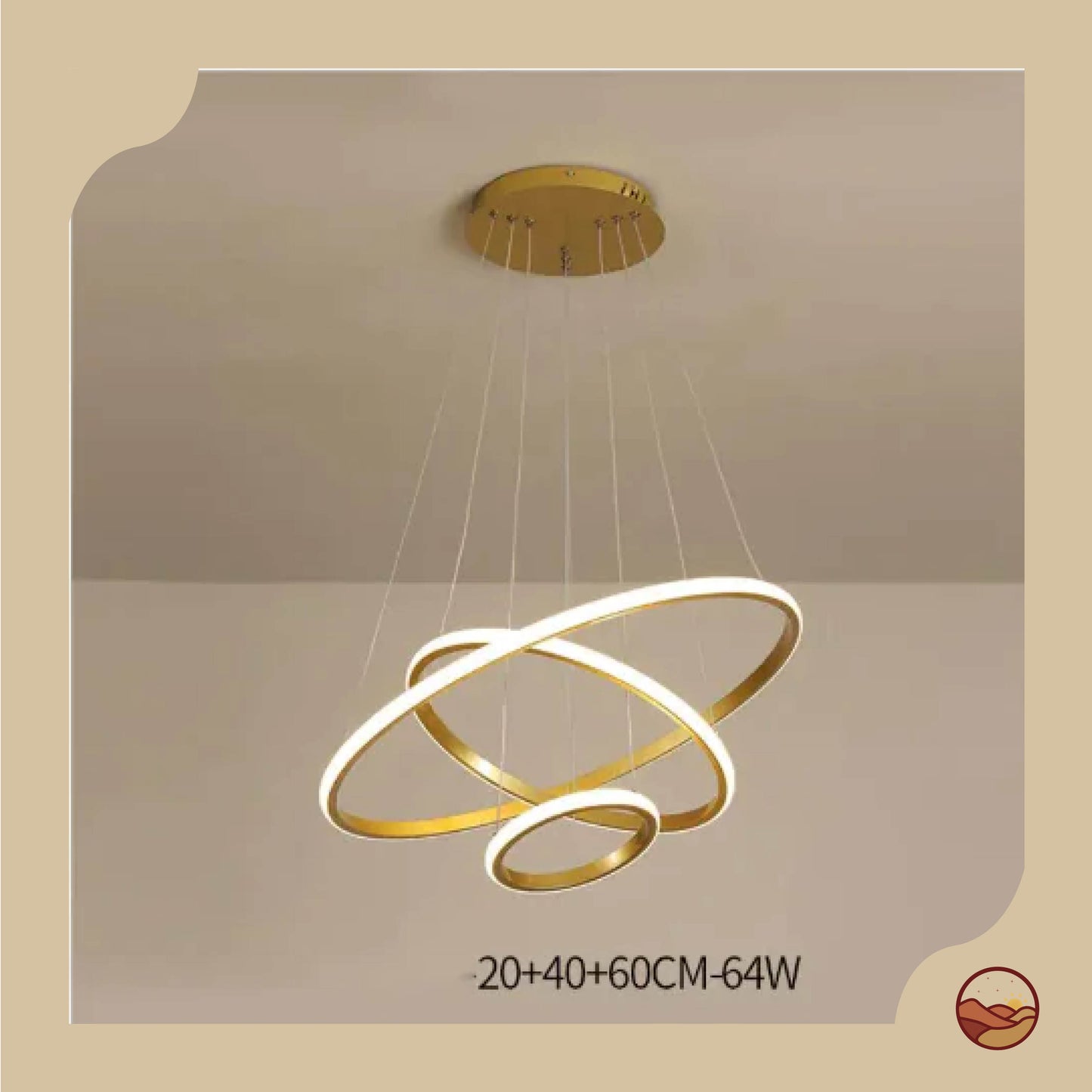 Layered Circular Modern LED Chandelier