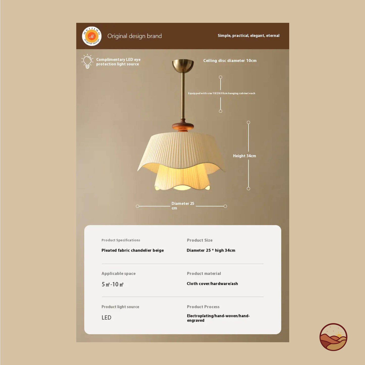 Napoleon Natty Design Chandelier