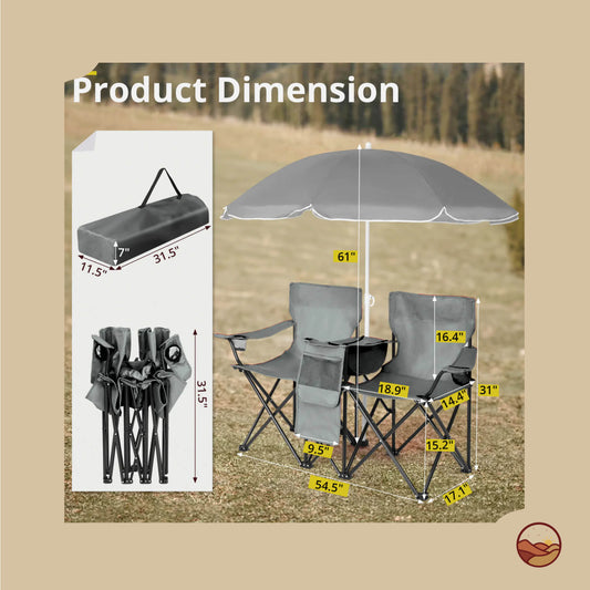 Pair Chair Folding Set