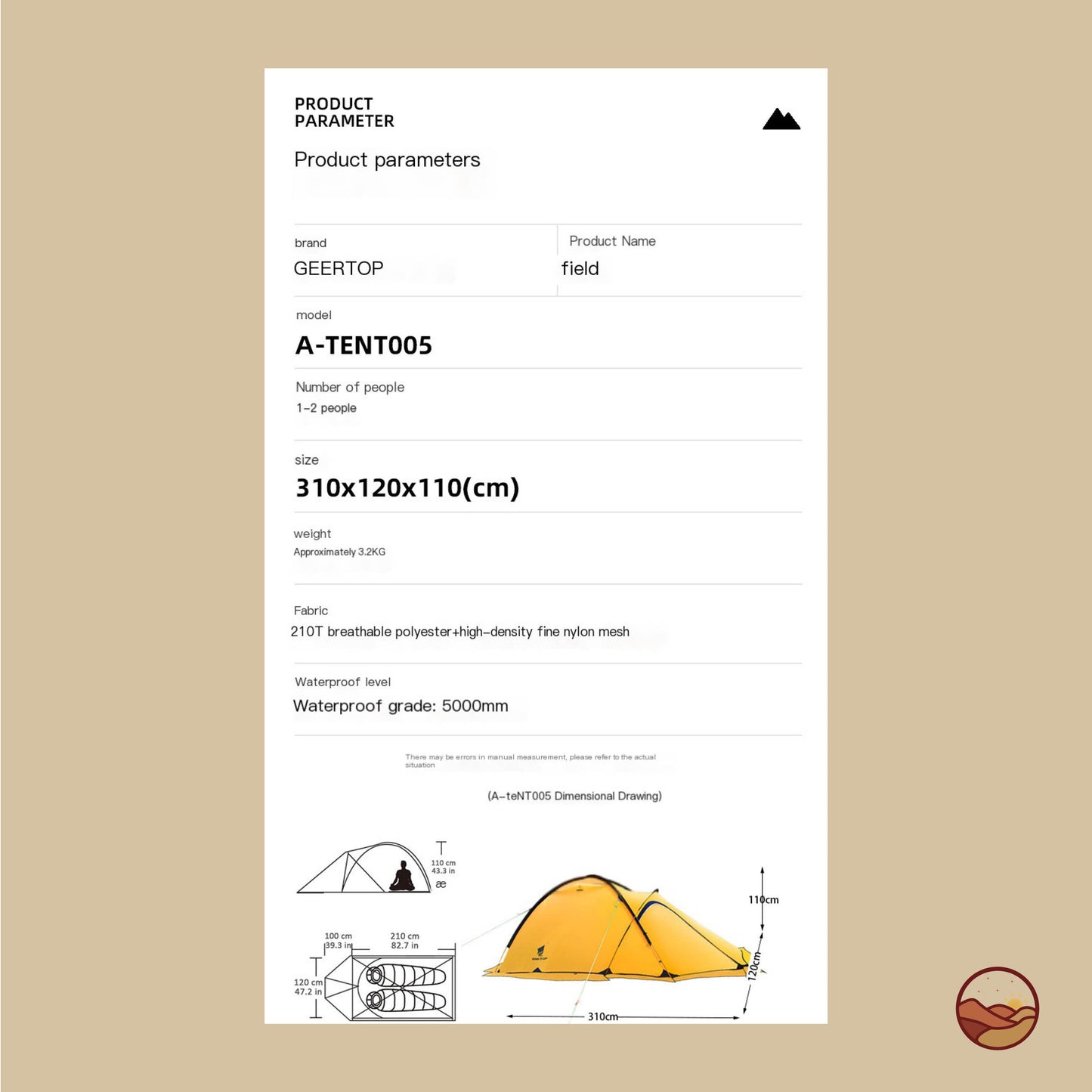 Ranger Tent For Hiking