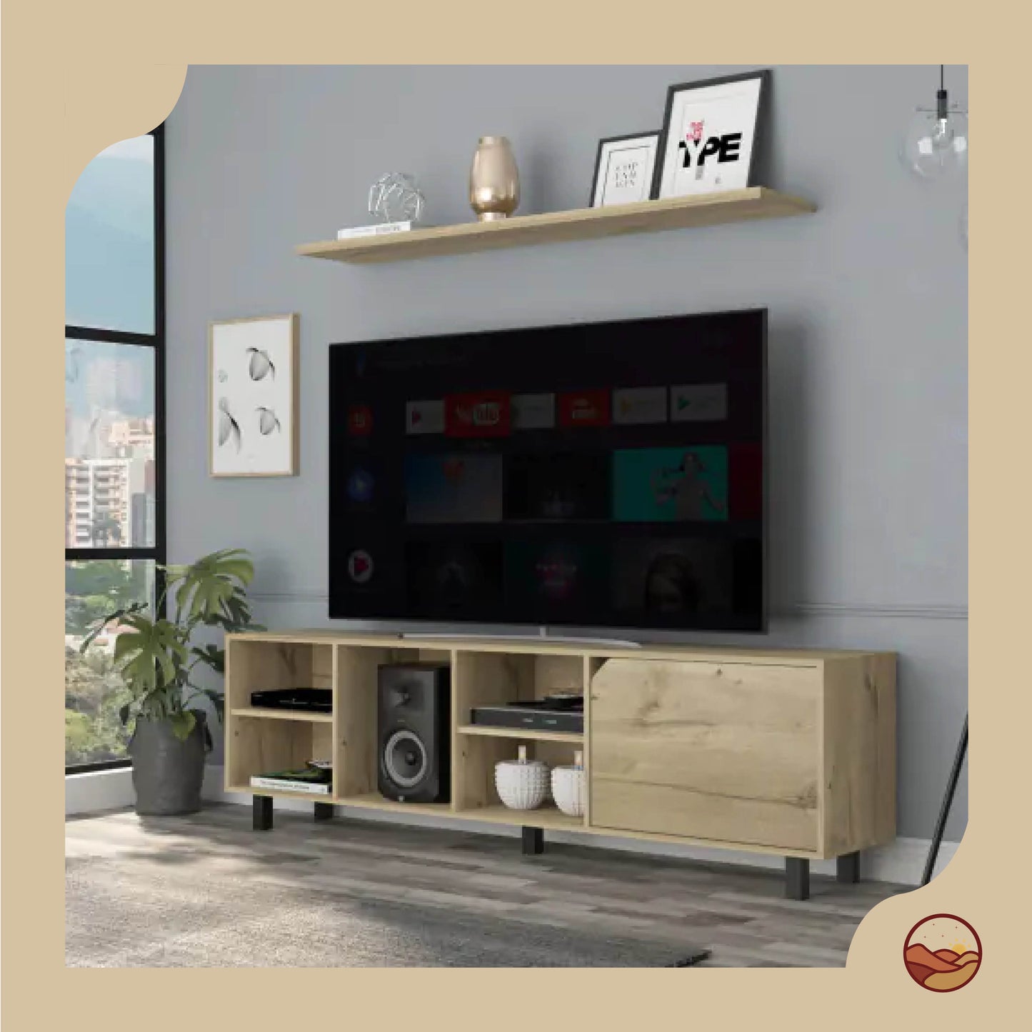 Solid Oak Recreaion Unit