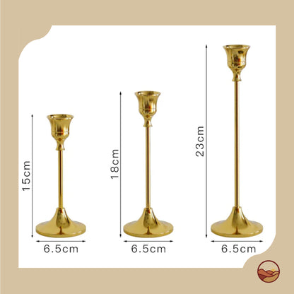 Elegant Vintage Gold Candle Holder