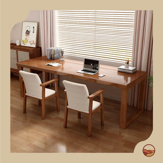 Ergonomic Solid Wood Desk