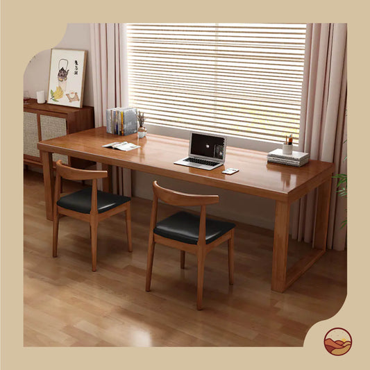 Ergonomic Solid Wood Desk