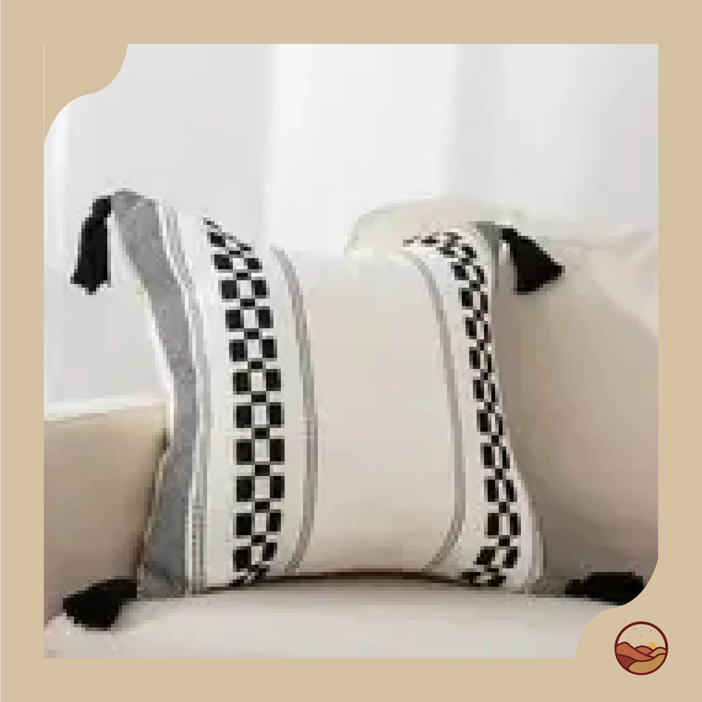 Handcrafted Bohemian Ethnic Cushion Cover