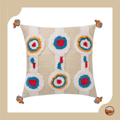 Handcrafted Oriental Tassel Pillow Cover