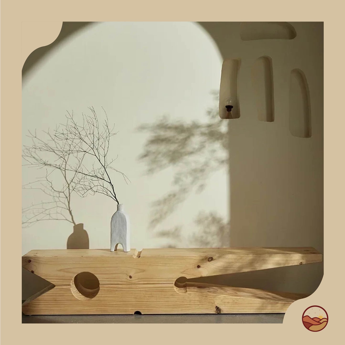 Italian Rustic Wooden Stand