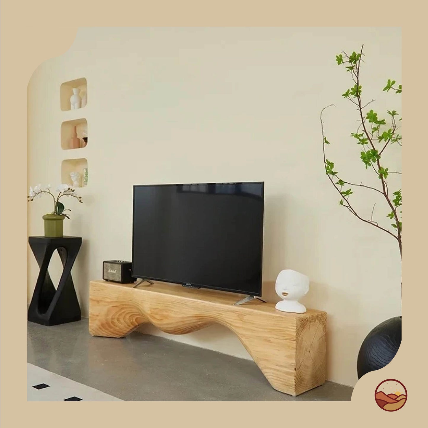 Italian Rustic Wooden Stand