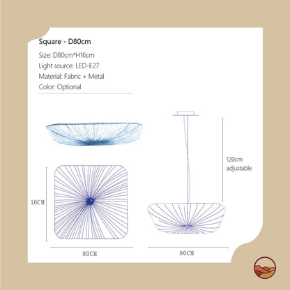 Japanese Art Elegant Minimalist Chandelier