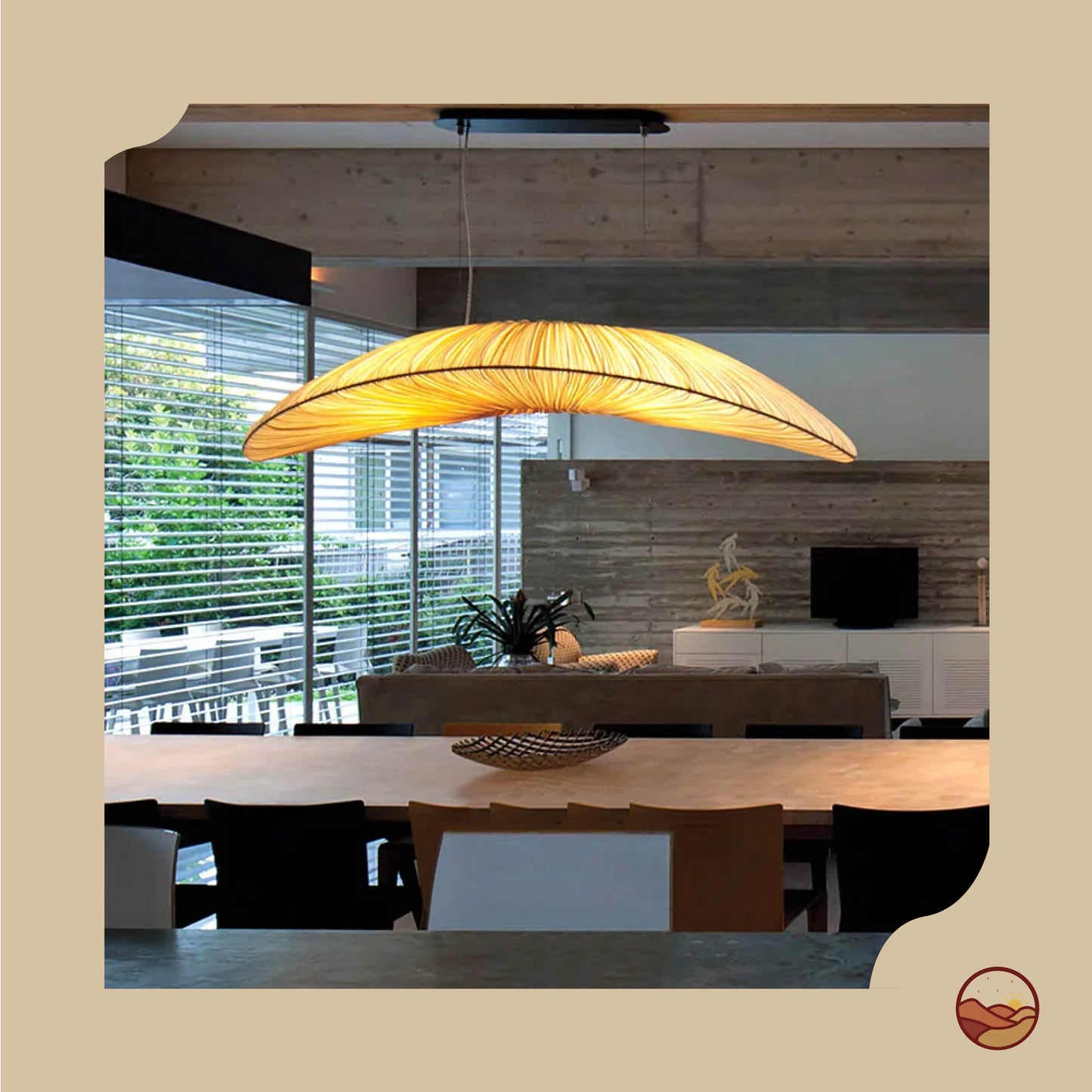 Japanese Art Elegant Minimalist Chandelier