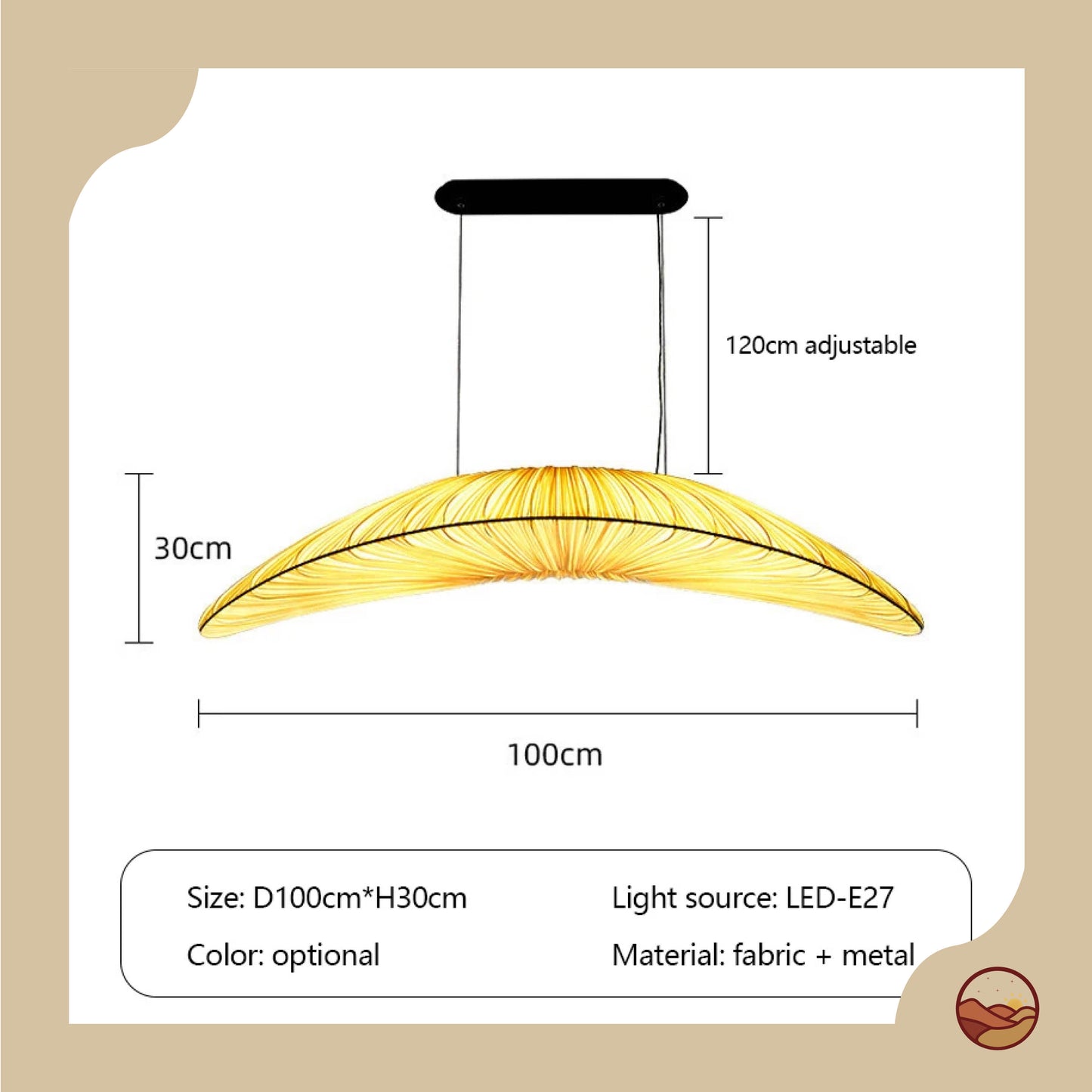 Japanese Art Elegant Minimalist Chandelier