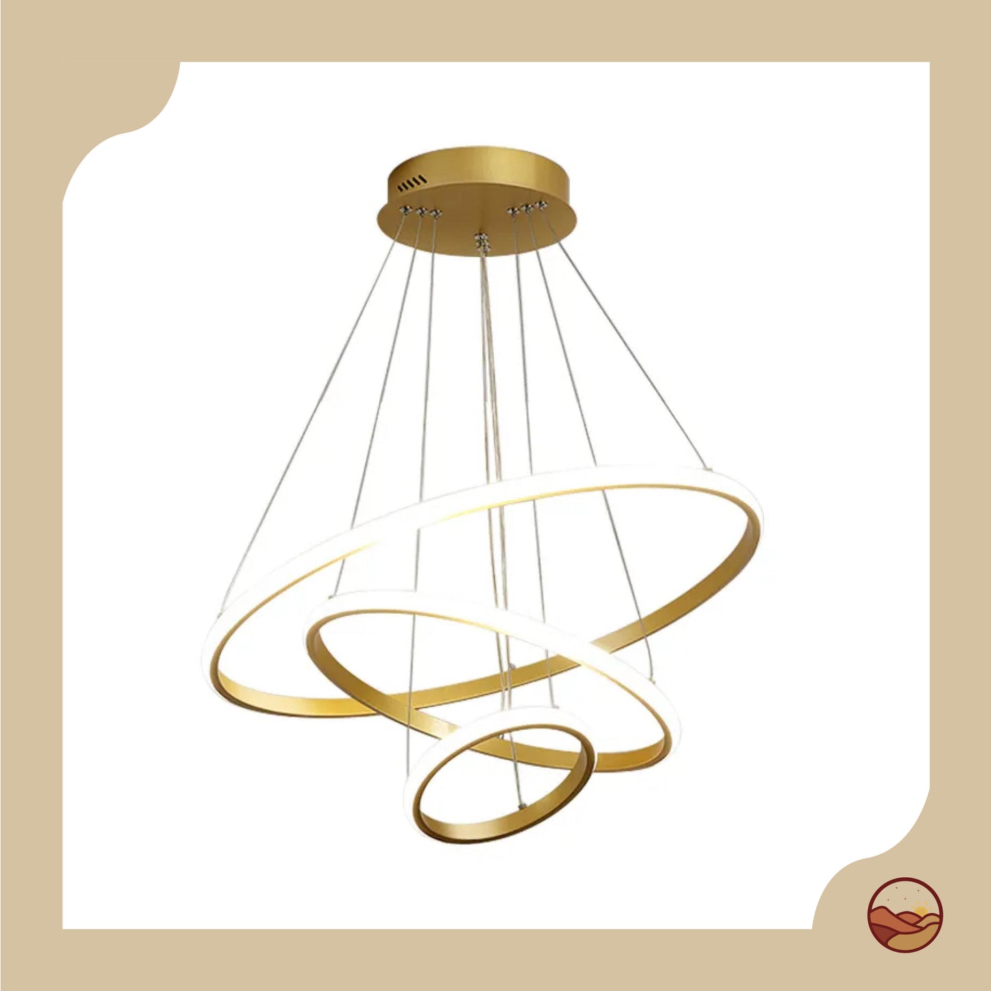 Layered Circular Modern LED Chandelier