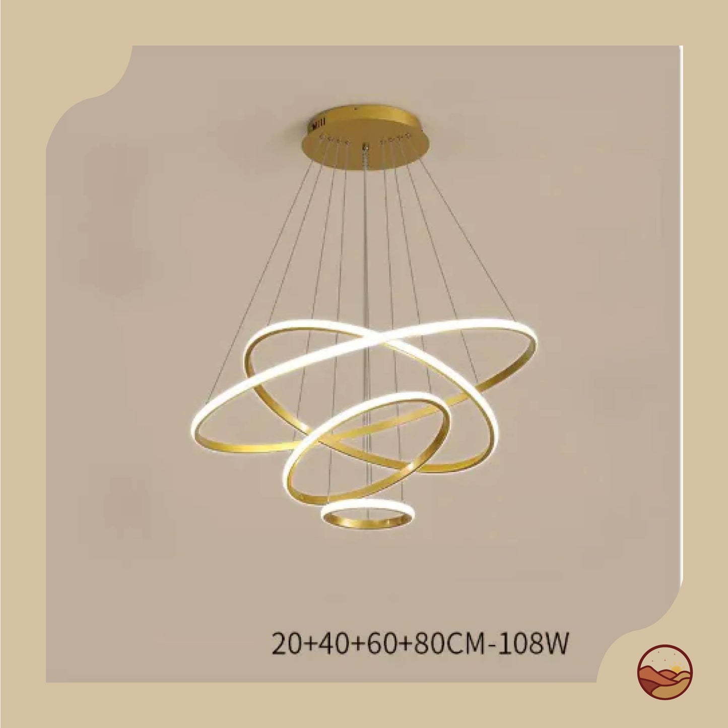 Layered Circular Modern LED Chandelier