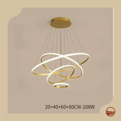 Layered Circular Modern LED Chandelier