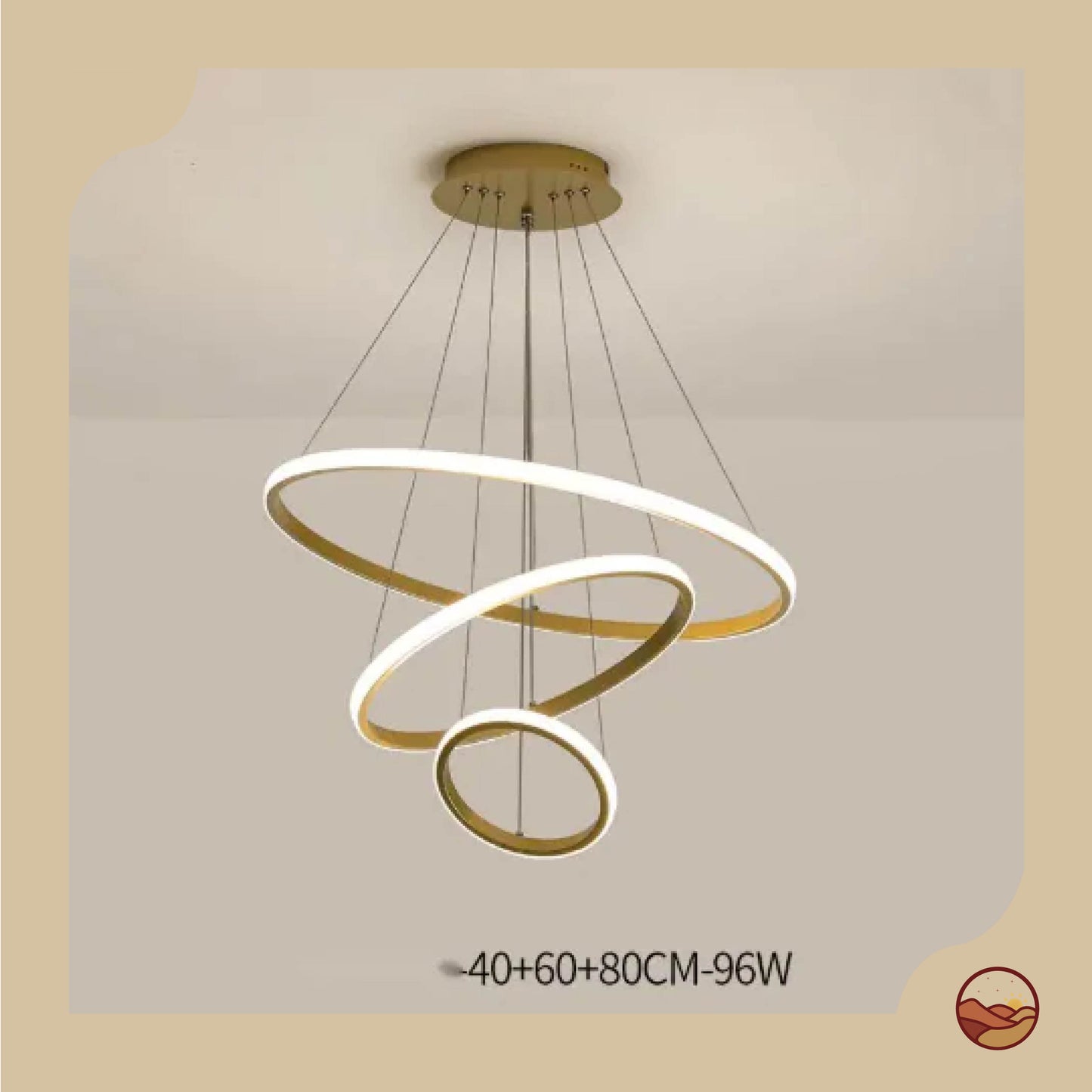 Layered Circular Modern LED Chandelier