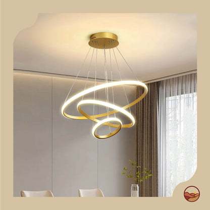 Layered Circular Modern LED Chandelier