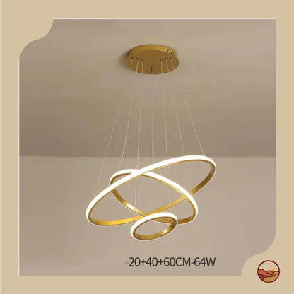 Layered Circular Modern LED Chandelier