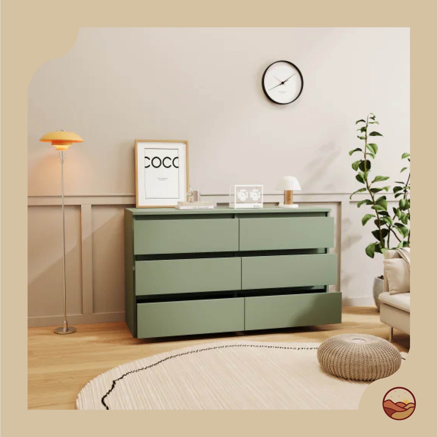 Mesmerizing Viridian Green Cabinet