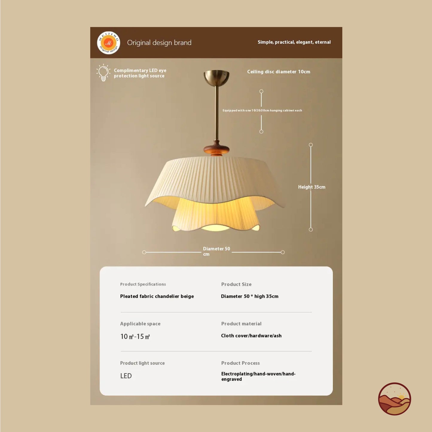 Napoleon Natty Design Chandelier