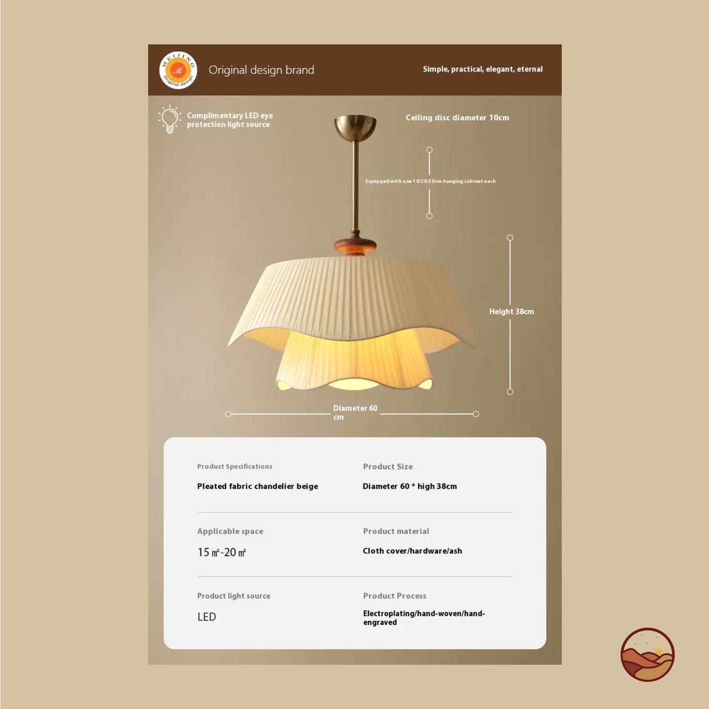 Napoleon Natty Design Chandelier