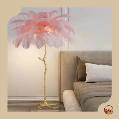 Palm Feather Floor Lamp