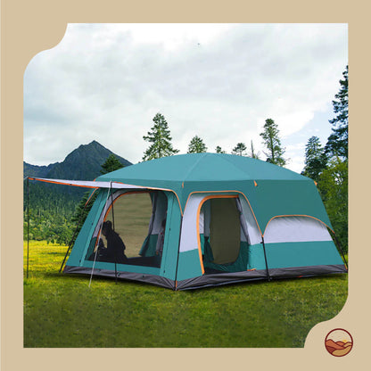 Pasha Camping Tent with Two Bedrooms