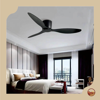 Retro Minimalist Ceiling Fan Light