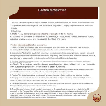 Retro Vintage Telephone