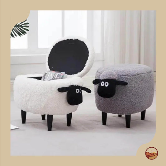 Shaun the Sheep Storage Ottoman and Shoe Bench