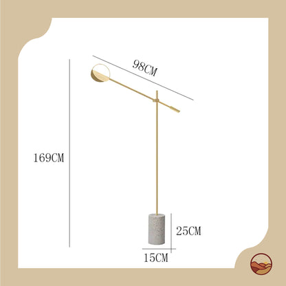 Terrazzo Minimalist Reading Floor Lamp